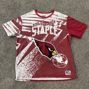 NFL Staple Arizona Cardinals AOP Tee Shirt - Men’s XL